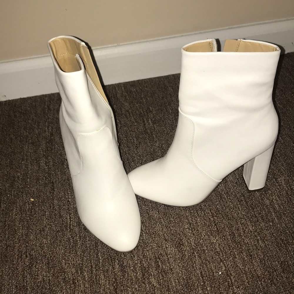 White booties